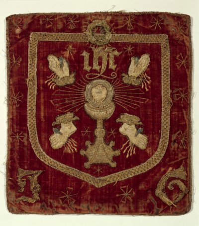 Abzeichen der fünf Wunden Christi (bestickter Stoff) von English School