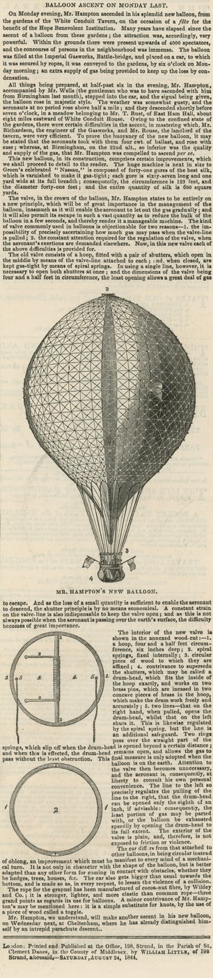 Ballonaufstieg am vergangenen Montag von English School