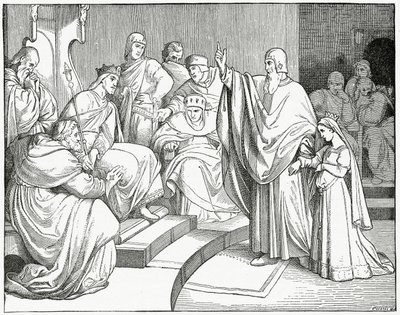 Beatrice wird in den Reichstag zur Verlobung geführt, 1882 von English School