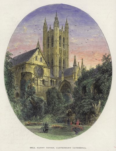 Bell Harry Tower, Kathedrale von Canterbury, Kent von English School