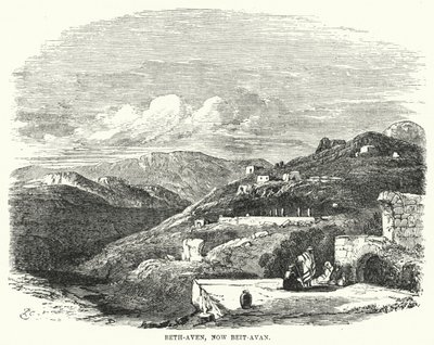 Beth-Aven, jetzt Beit-Avan (Gravur) von English School