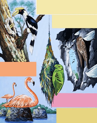 Vogelmontage von English School