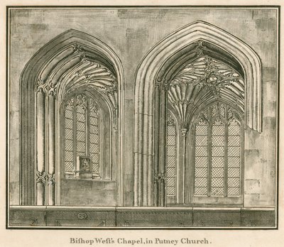 Bischof Wests Kapelle, Putney-Kirche, London von English School