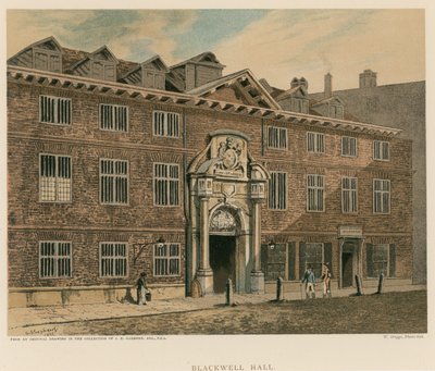 Blackwell Hall, Guildhall, London von English School