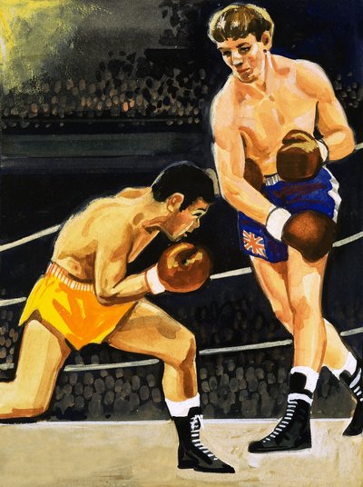 Boxen: Alan Rudkin gegen Musahiko Harada, 1965 von English School