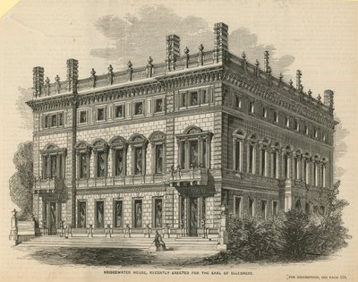 Bridgewater House, kürzlich errichtet für den Earl of Ellesmere von English School