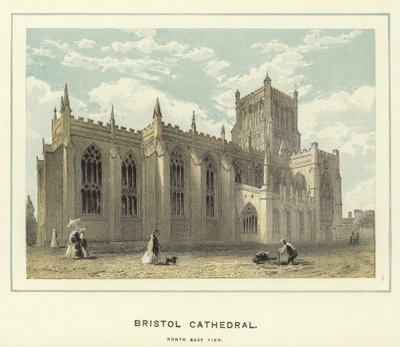 Bristol Kathedrale, Nordostansicht von English School