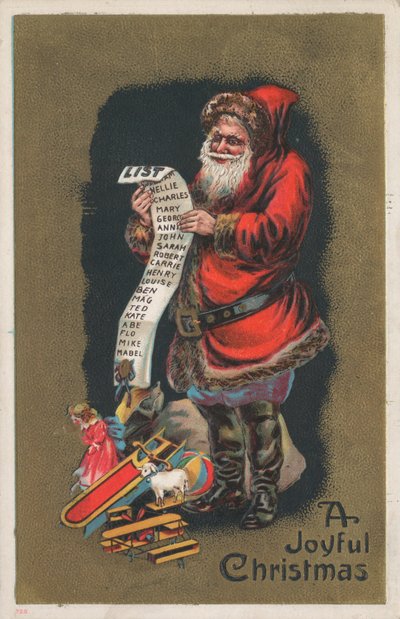 Britische Weihnachtskarte von English School