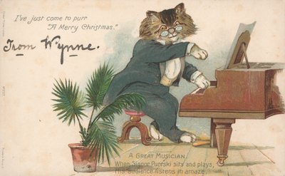 Britische Weihnachtskarte von English School