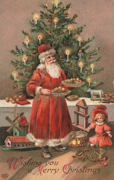 Britische Weihnachtskarte von English School