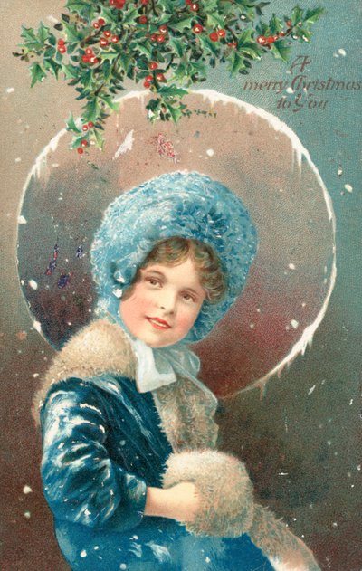 Britische Weihnachtskarte von English School