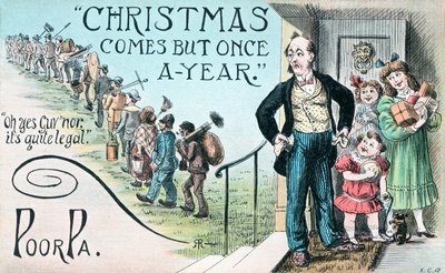 Britische Weihnachtskarte von English School