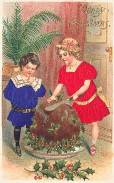 Britische Weihnachtskarte von English School