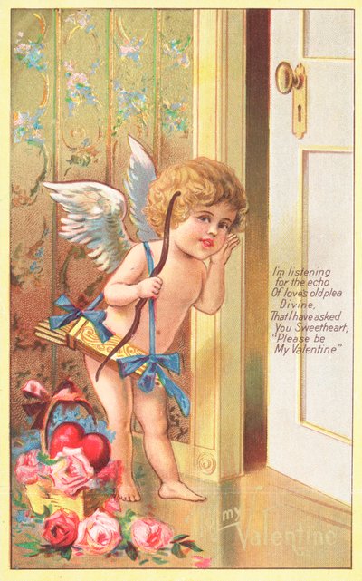 Britische Valentinskarte von English School