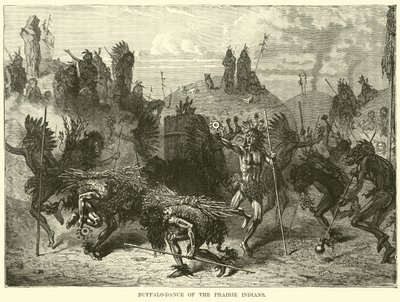 Büffeltanz der Prärie-Indianer von English School