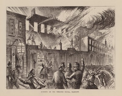 Brand des Theatre Royal, Glasgow von English School