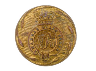 Knopf, Madras Staff Corps, 1861-1876 von English School