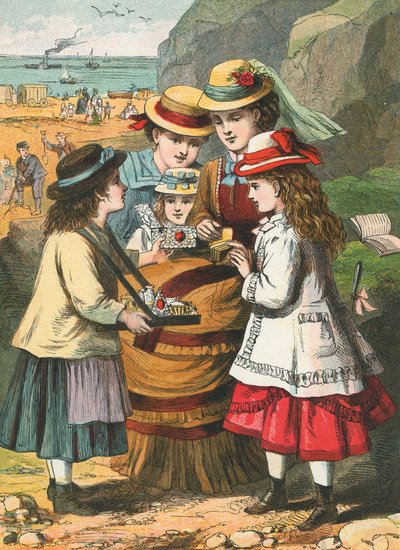 Spielzeugkauf am Strand von English School