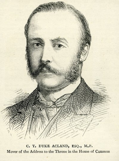 C. T. Dyke Acland Illustration aus The Graphic, 17. Februar 1883 von English School