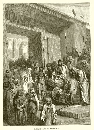 Kambyses und Psammetichus von English School