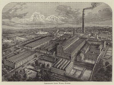 Camperdown Leinenwerke, Dundee (Gravur) von English School