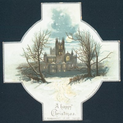 Kathedrale von Canterbury, Weihnachtskarte von English School