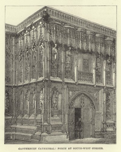 Canterbury Kathedrale, Vorhalle an der Südwestecke von English School