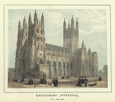 Canterbury Kathedrale, Südwestansicht von English School