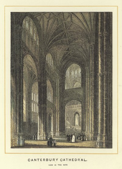 Kathedrale von Canterbury, Blick im Kirchenschiff von English School