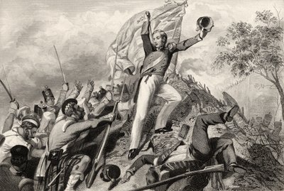 Eroberung der Kanonen durch die Highlander vor Cawnpore im Jahr 1857, aus 