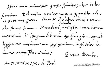Kardinal Pietro Bembo von English School
