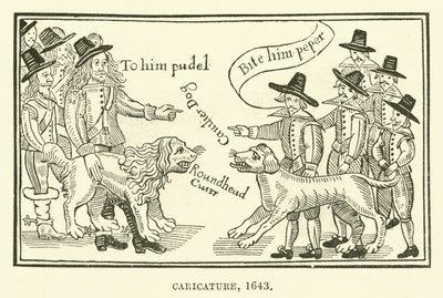 Karikatur, 1643 von English School