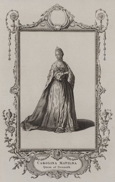 Caroline Mathilde, Königin von Dänemark von English School