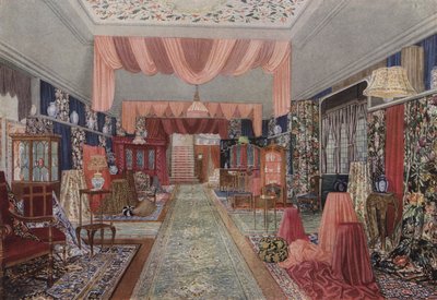 Teppich- und Stoffausstellung bei Williamson und Cole von English School