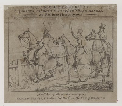 Bildhauer und Vergolder, S und J Fuller, Visitenkarte von English School
