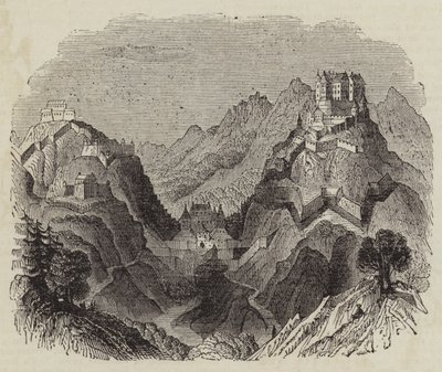 Schloss Erenburg (Gravur) von English School