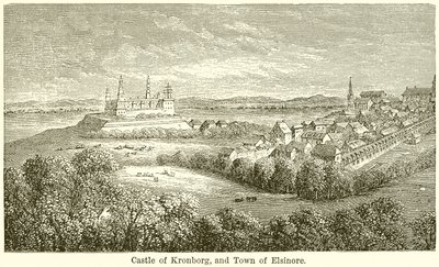Schloss Kronborg und Stadt Helsingör von English School