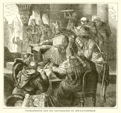 Karl der Große und seine Ratgeber in Aachen von English School