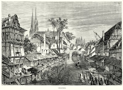 Chartres (Gravur) von English School