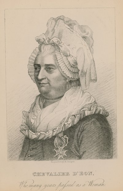 Chevalier DEon, der viele Jahre als Frau lebte von English School