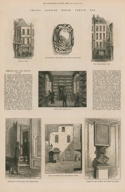 Childs Banking House in Temple Bar von English School