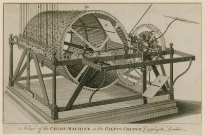 Glockenspiel in der St. Giles Kirche, Cripplegate, London von English School
