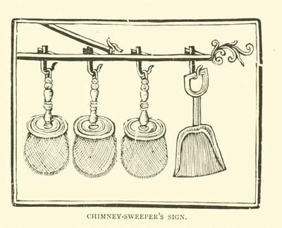 Schild des Schornsteinfegers von English School