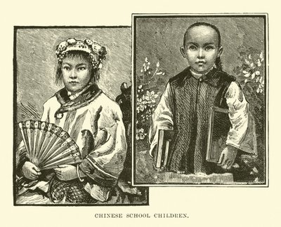 Chinesische Schulkinder von English School