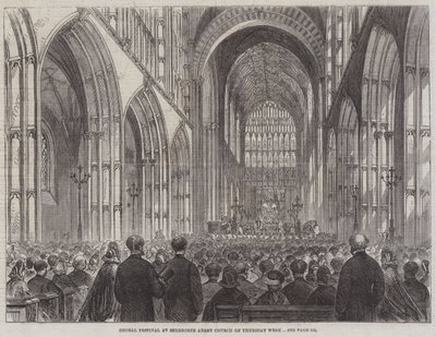Chorfestival in der Sherborne Abbey Church am Donnerstag von English School