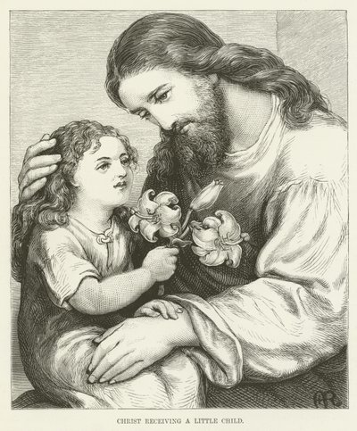 Christus empfängt ein Kind von English School