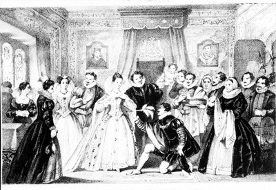 Weihnachten am Hof von Königin Elisabeth I. von English School