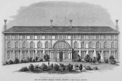 Waisenschule der Stadt London, Brixton (Gravur) von English School