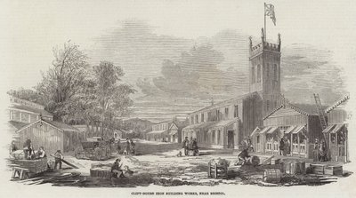 Clift-House Eisenbauwerke, nahe Bristol (Stich) von English School