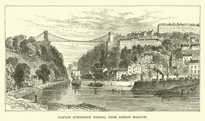 Clifton-Hängebrücke, vom Ashton Meadow von English School